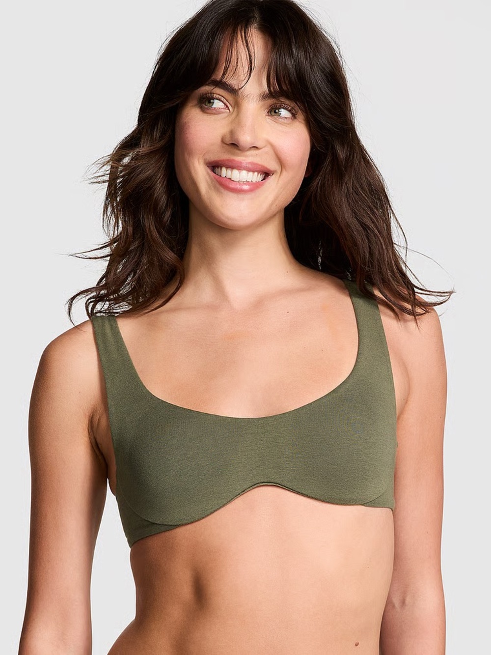 Pink by Victoria secret Olive Scoop Neck Seamless Bralette